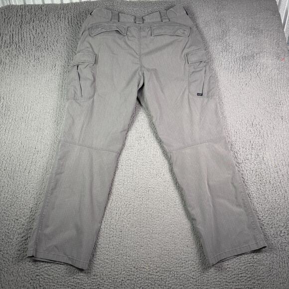5.11 Tactical Stryke Pants Mens 34x30 Gray Stretch Cargo Work Wear 74369 - Picture 6 of 10